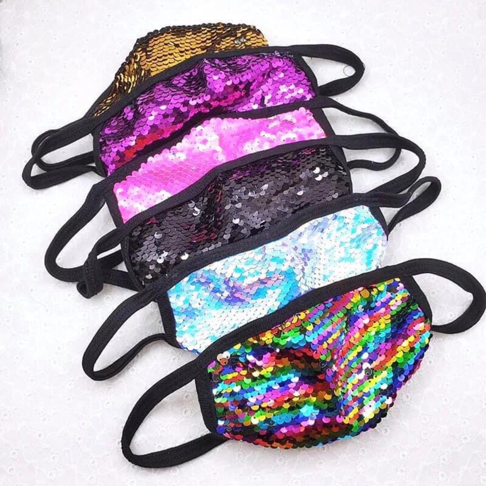Sequin masks set of 4